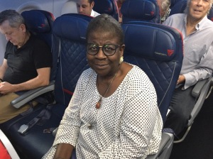 Dr. Catherine Meeks flight home from GC79, 13 July 2018