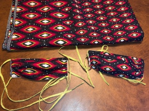 Face masks, fabric from Sierra Leone