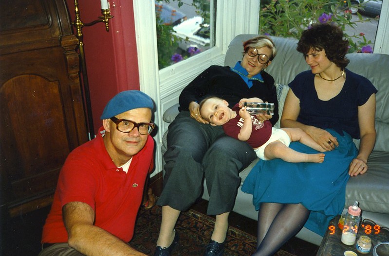 Wade, Eleanor, Katy Dickinson with baby Jessica 1989